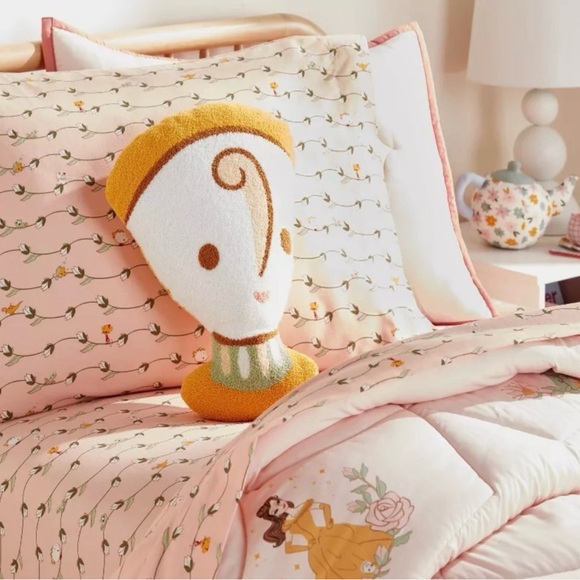 Disney Pillowfort Princess Belle Sidekick Chip Kids Pillow Buddy NWT - Picture 7 of 8